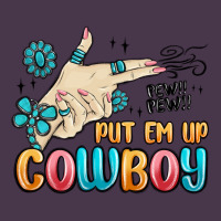 Western Turquoise Put Em Up Cowboy Heavyweight Hoodie | Teevron