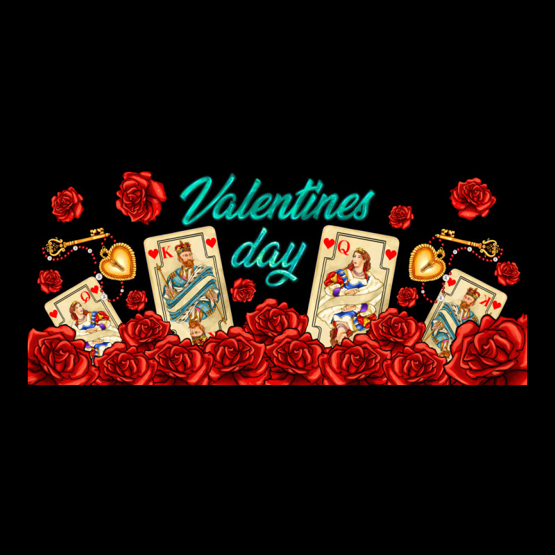 Valentines Day With Playing Cards Ladies Tee by AdoDesignShop | Teevron