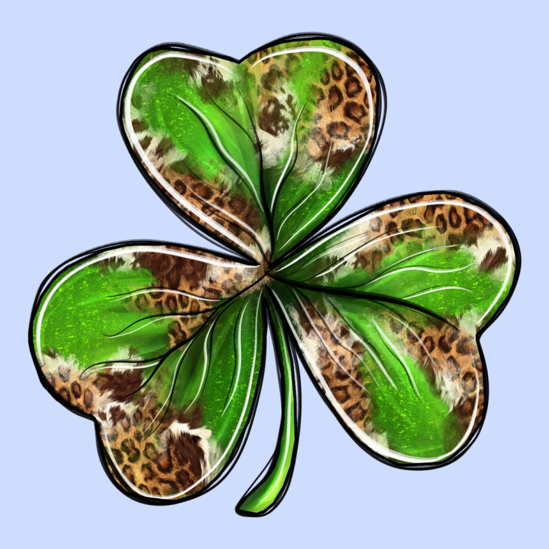 Cowhide Leopard Shamrock 4th Of July Urban Heavy Tee by Neo Western | Teevron