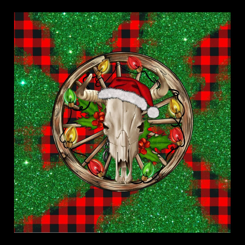 Christmas Bull Skull Premium Tee by BarkalooDesign | Teevron