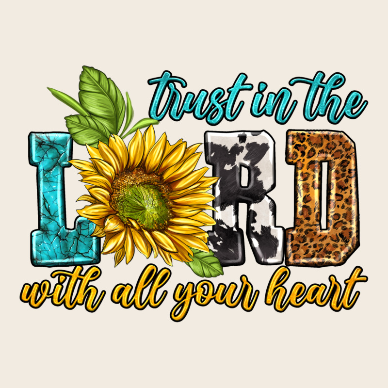 Trust In The Lord With All Your Heart Premium Sweatshirt by NancyCooperArtShop | Teevron