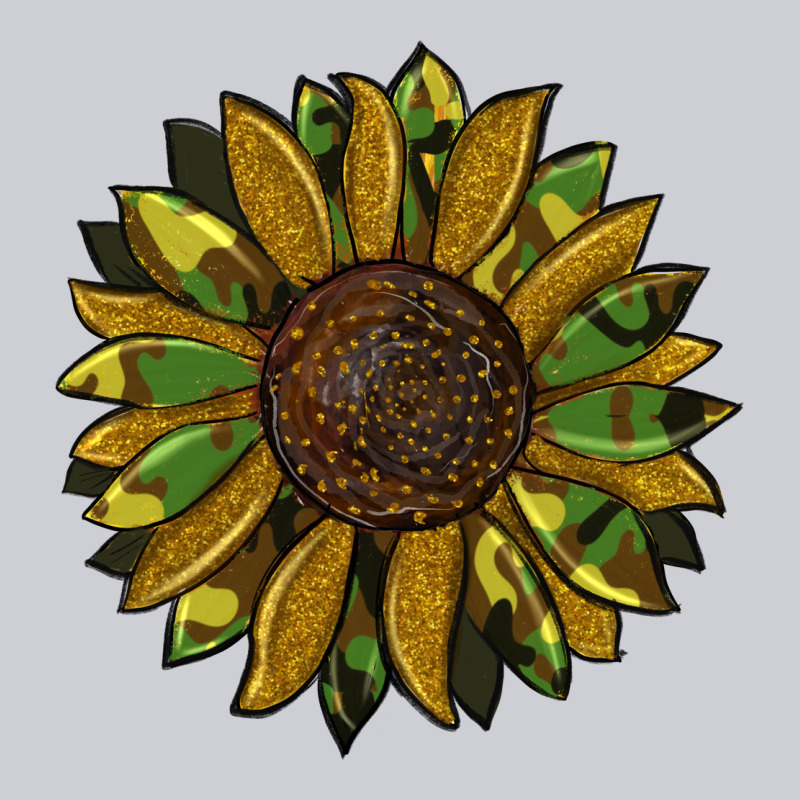 Camouflage Flitter Sunflowers Heavyweight Sweatshirt by RanaPortraitStore | Teevron