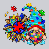 Autism Sunflower Gnome Heavyweight Sweatshirt | Teevron