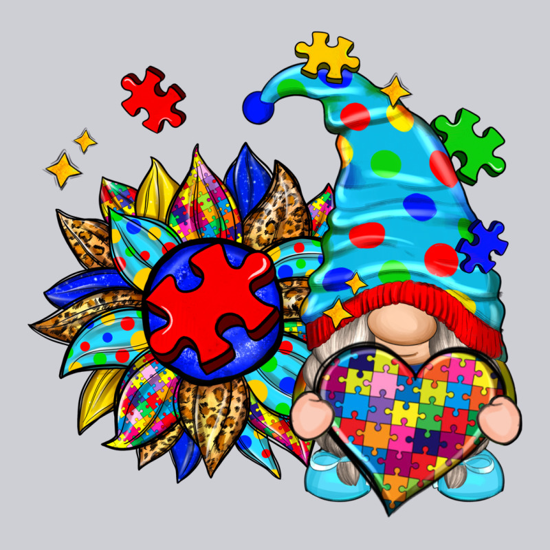 Autism Sunflower Gnome Heavyweight Sweatshirt by Zillion Design Studio | Teevron