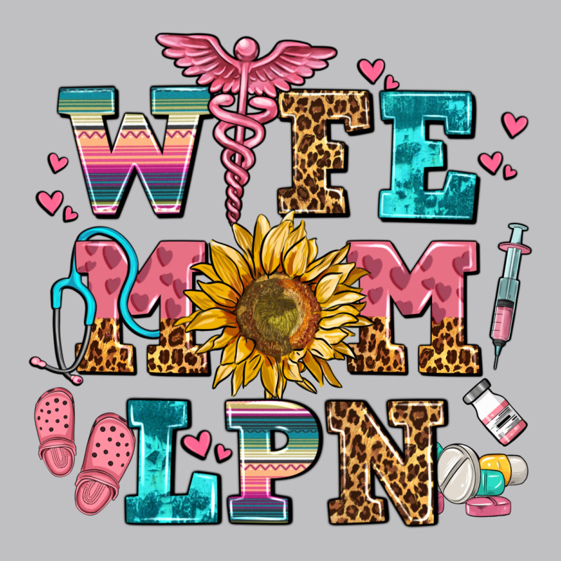 Wife Mom Lpn Long Sleeve Tee by AdoDesignShop | Teevron