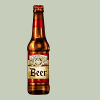 Red Beer Bottle Ladies Tee | Teevron