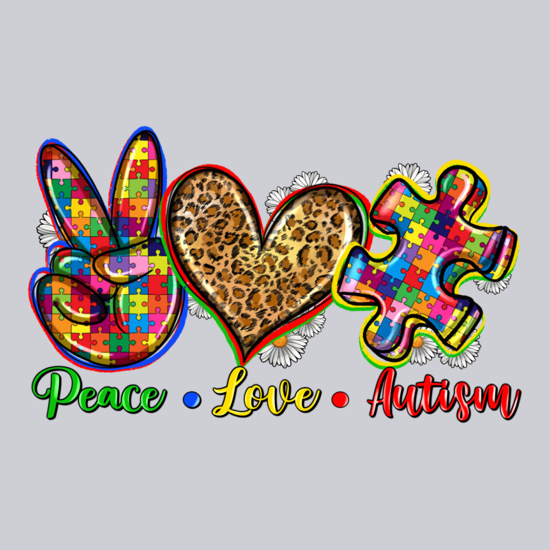 Peace Love Autism Heavyweight Sweatshirt by Zillion Design Studio | Teevron