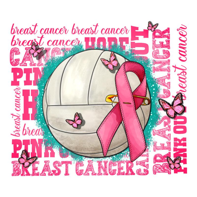 Pink Out Breast Cancer Volleyballs Classic Tee by AdoDesignShop | Teevron