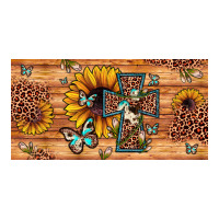 Leopard Cross Butterfly Sunflower Classic Tee | Teevron