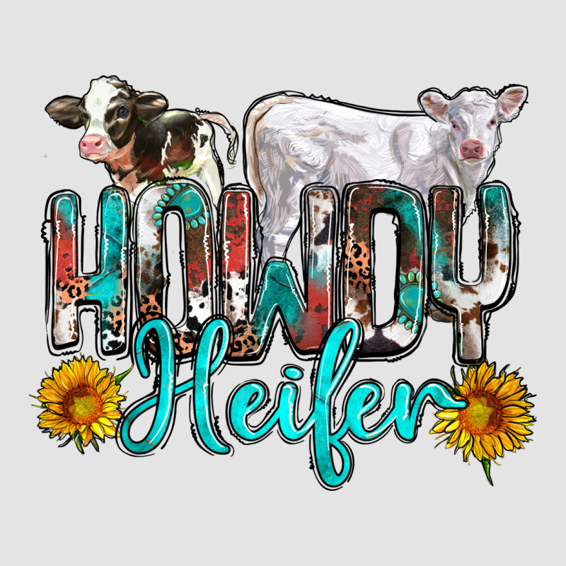 Western Howdy Heifer Premium Sweatshirt by NancyCooperArtShop | Teevron