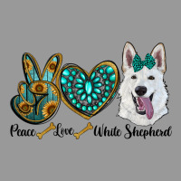 Peace Love White Sepherd Vintage Hoodie | Teevron