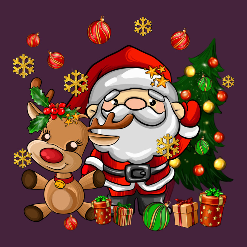 Santa And Reindeer Classic Tee by AdoDesignShop | Teevron