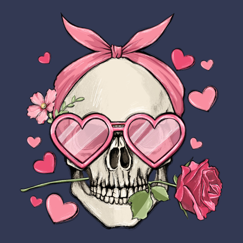 Valentine's Day Skull Heavyweight Hoodie by MaliasSmallBusiness | Teevron
