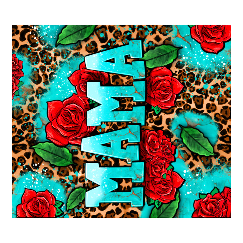 Rose Leopard Mama Long Sleeve Tee by AdoDesignShop | Teevron