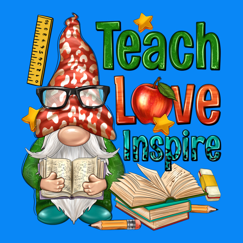 Gnome Teach Love Inspire Zipper Hoodie by NancyCooperArtShop | Teevron
