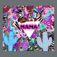 Mama Cowboy Western Animal Pattern Neon Premium Hoodie | Teevron