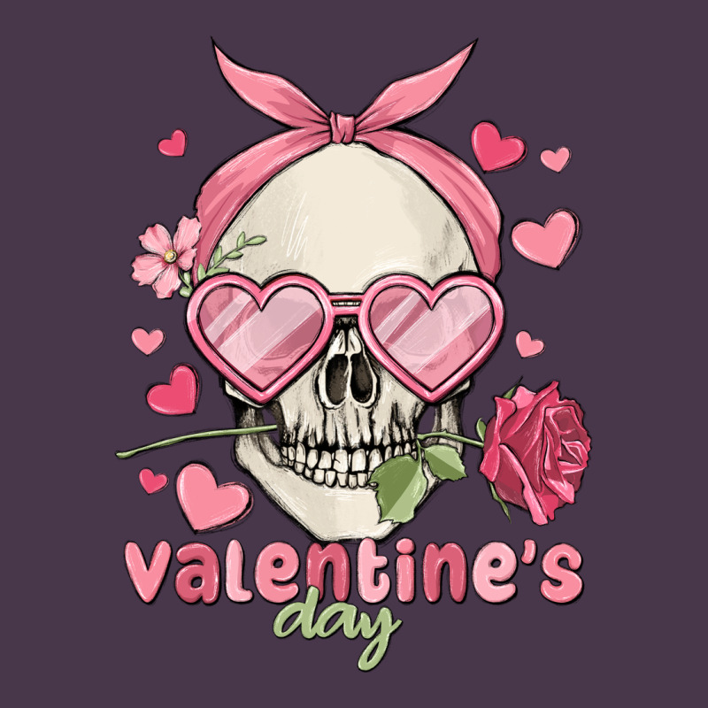 Valentine's Day Skull Heavyweight Hoodie by MaliasSmallBusiness | Teevron