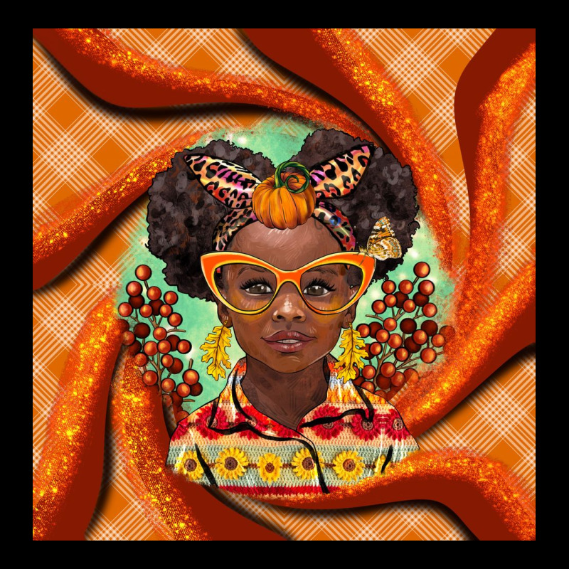 Fall African Girl Premium Tee by BarkalooDesign | Teevron
