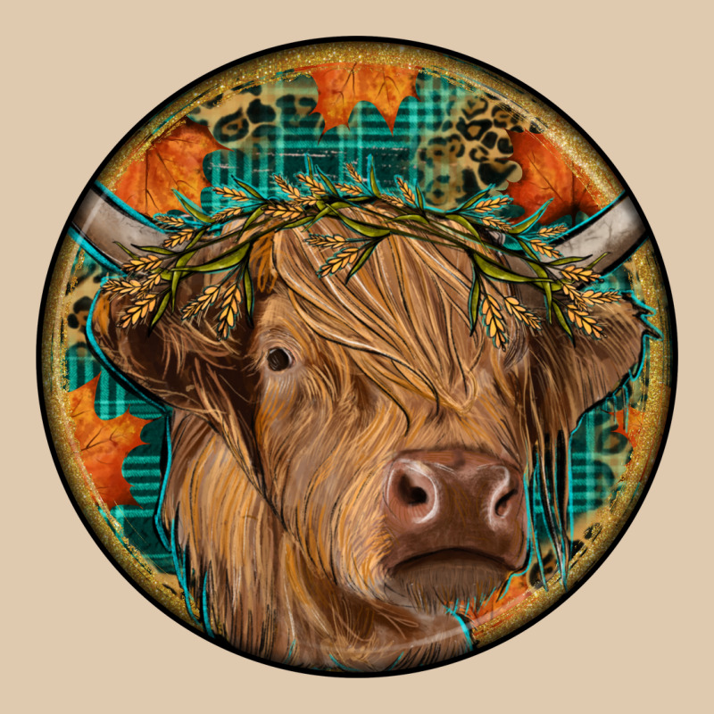 Fall Highland Cow Round Heavyweight Sweatshirt by RanaPortraitStore | Teevron