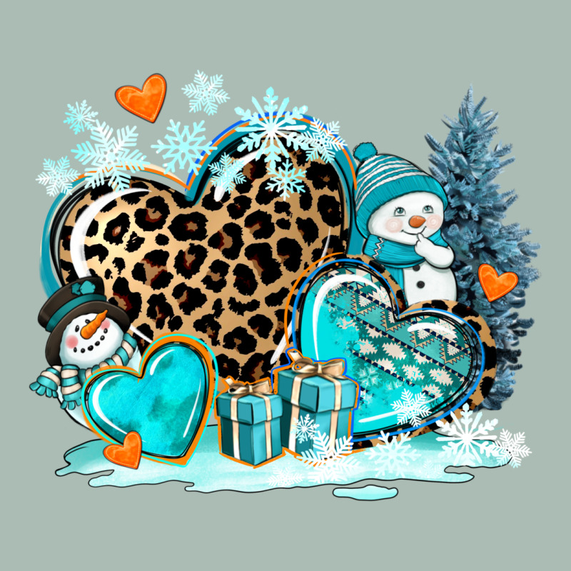 Winter Hearts With Snowmans Classic Tee by AdoDesignShop | Teevron