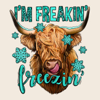 I'm Freakin Freezin Long Haired Cow Zipper Hoodie | Teevron