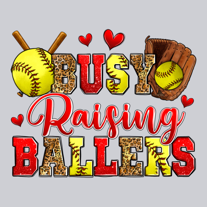 Busy Raising Ballers Softball Heavyweight Sweatshirt by Zillion Design Studio | Teevron