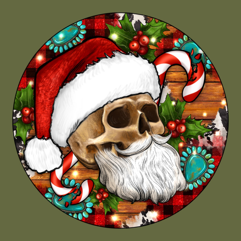 Christmas Hippie Skeleton Santa Ornament Long Sleeve Tee by Artiststas | Teevron