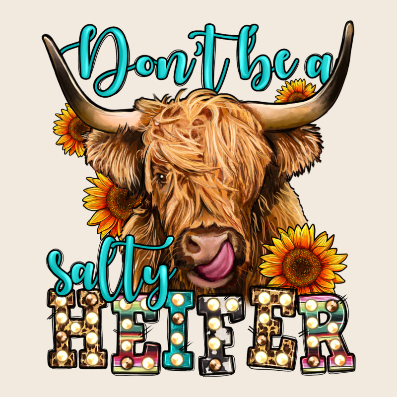 Don't Be A Salty Heifer Long Haired Cow Zipper Hoodie by Jasminsmagicworld | Teevron