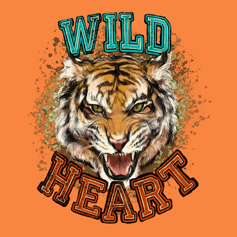 Wild Heart Tiger College Western Premium Sweatshirt by NancyCooperArtShop | Teevron