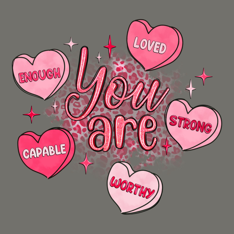 You Are Enough Valentines Day Premium Hoodie by LillyAllenDesigns | Teevron