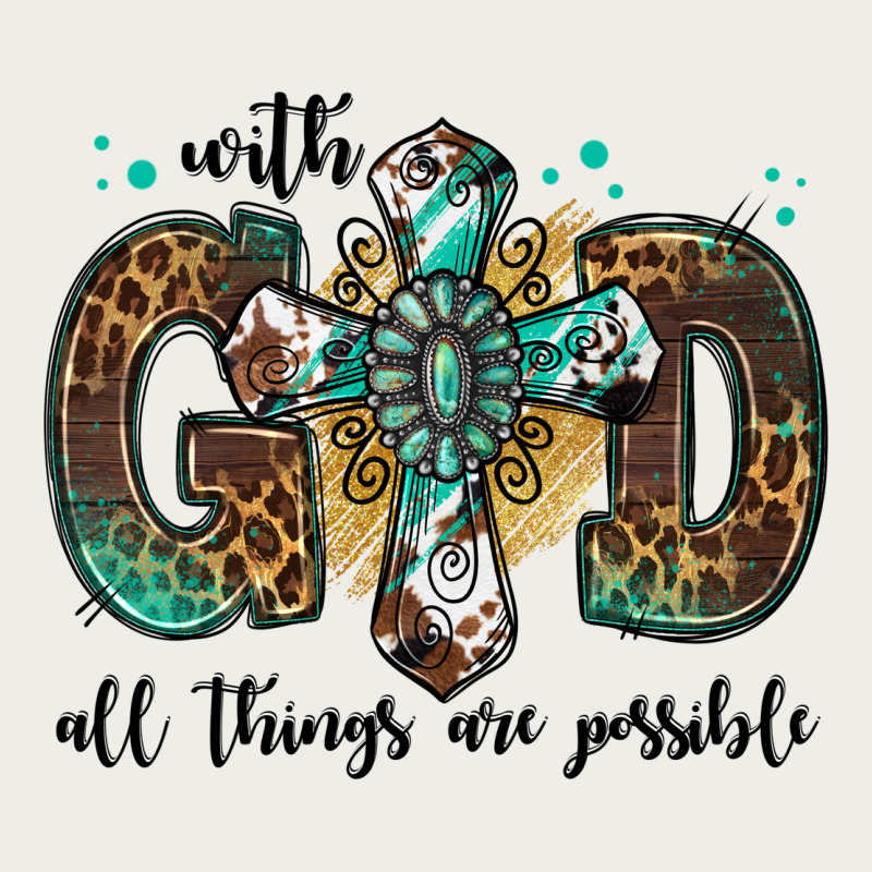 With God All Things Are Possible Gemstone Cross Zipper Hoodie by Jasminsmagicworld | Teevron
