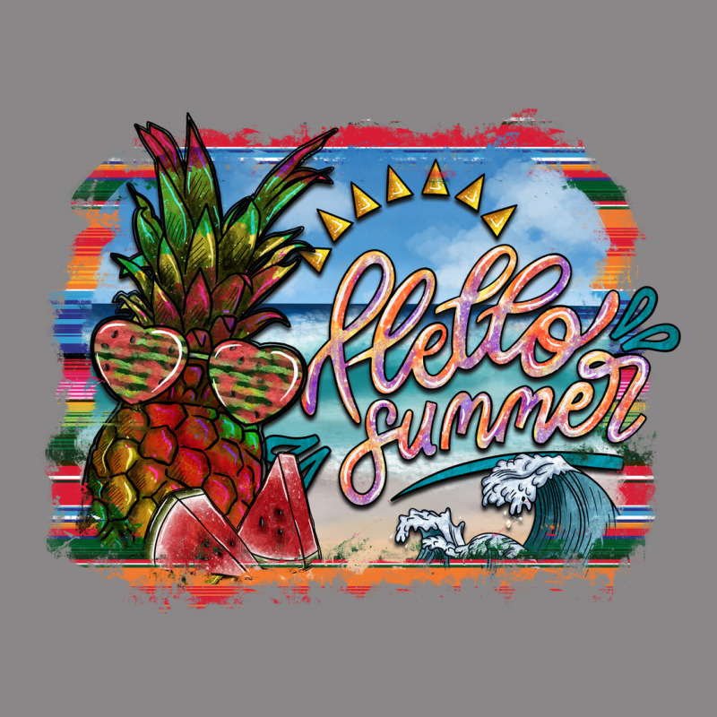 Hello Summer Vintage Tee by SublimationCraftShop | Teevron