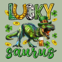 Lucky Saurus St.patricks Day Urban Heavy Tee | Teevron