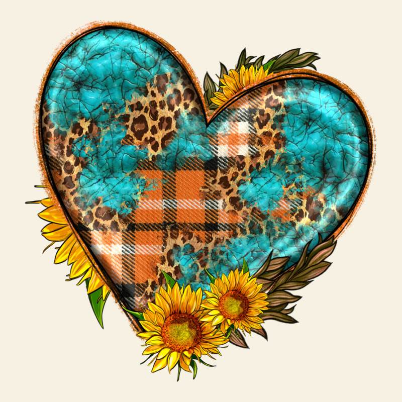 Fall Pattern Heart With Sunflower Vintage Tee by HRA Design Shop | Teevron