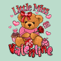 Little Miss Valentine Teddy Bear Premium Hoodie | Teevron