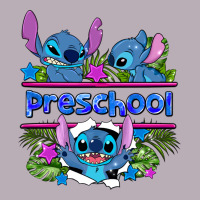 Preview Flower Stitch Blue Preschool Vintage Tee | Teevron