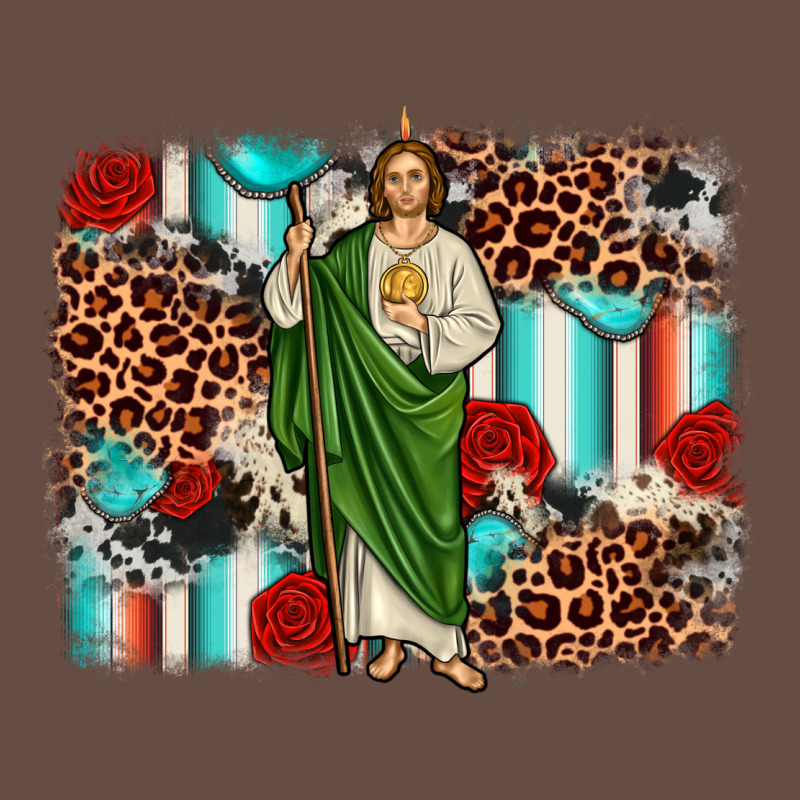 San Judas Leopard Cowhide Background Long Sleeve Tee by JahusDesignShop | Teevron