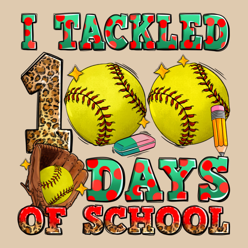 I Tackled 100 Days Of School Softball Heavyweight Sweatshirt by Zillion Design Studio | Teevron