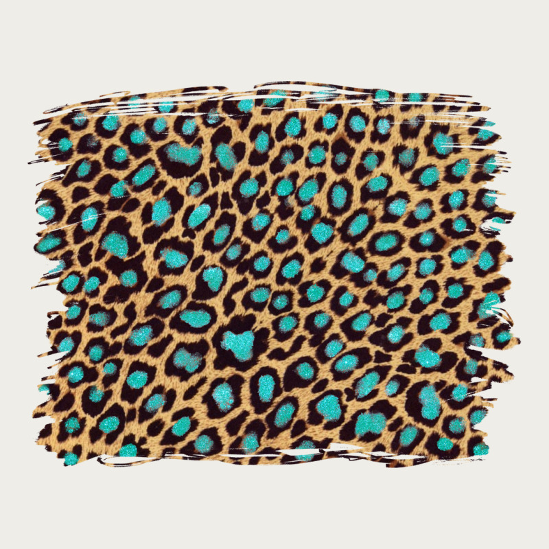 Leopard With Turquoise Glitter Zipper Hoodie by Artiststas | Teevron