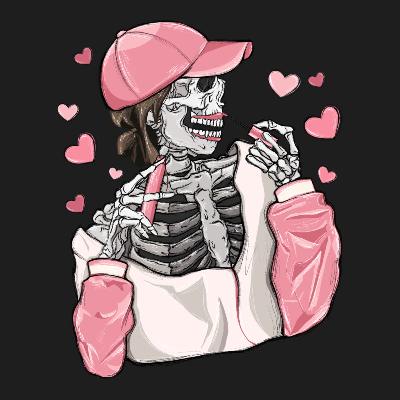 Skeleton Girl Valentine's Day Heavyweight Hoodie by MaliasSmallBusiness | Teevron