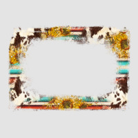 Western Serape Sunflower Background Frame Premium Sweatshirt | Teevron