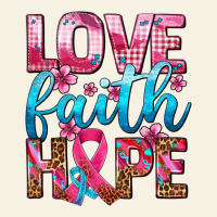 Love Faith Hope With Cancer Ribbon  Ado Vintage Tee | Teevron