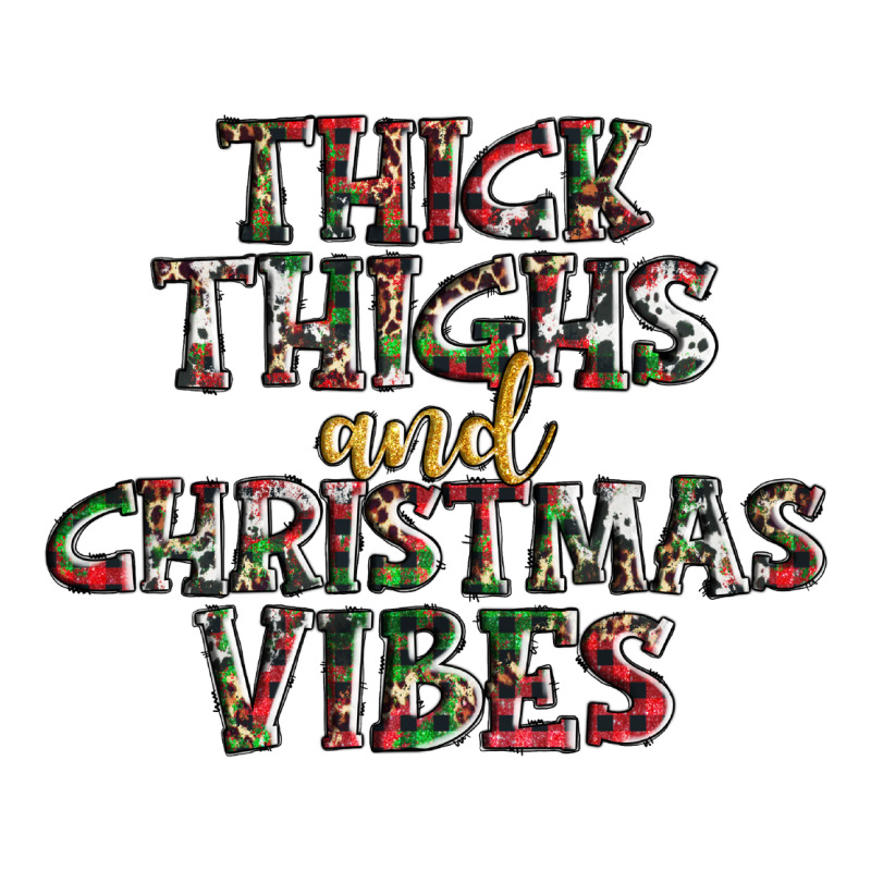 Thick Thighs And Christmas Vibes Premium Hoodie by AdoDesignShop | Teevron