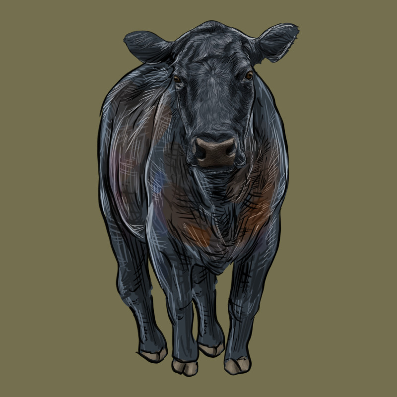 Black Angus Cattle Vintage Hoodie by RanaPortraitStore | Teevron