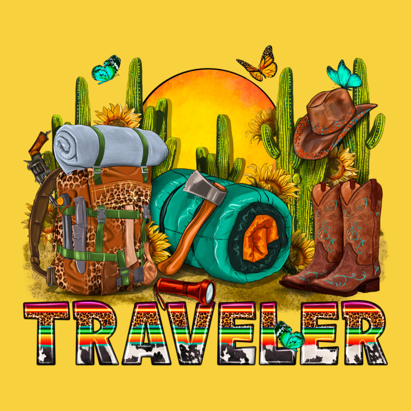 Western Traveler Cowboy Premium Sweatshirt by NancyCooperArtShop | Teevron