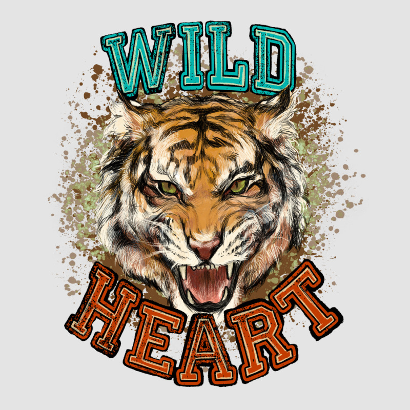 Wild Heart Tiger College Western Premium Sweatshirt by NancyCooperArtShop | Teevron