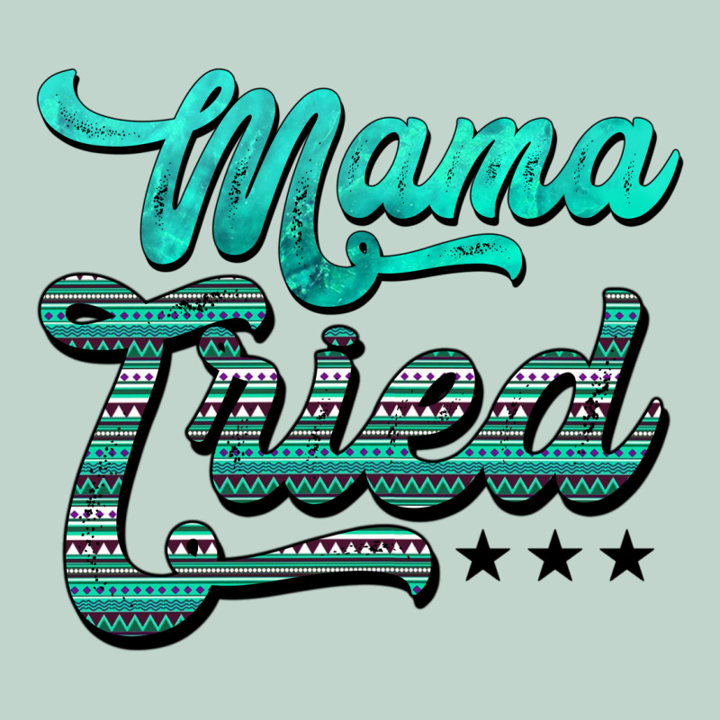 Mama Tried Aztec Turquoise Zipper Hoodie by AdoDesignShop | Teevron
