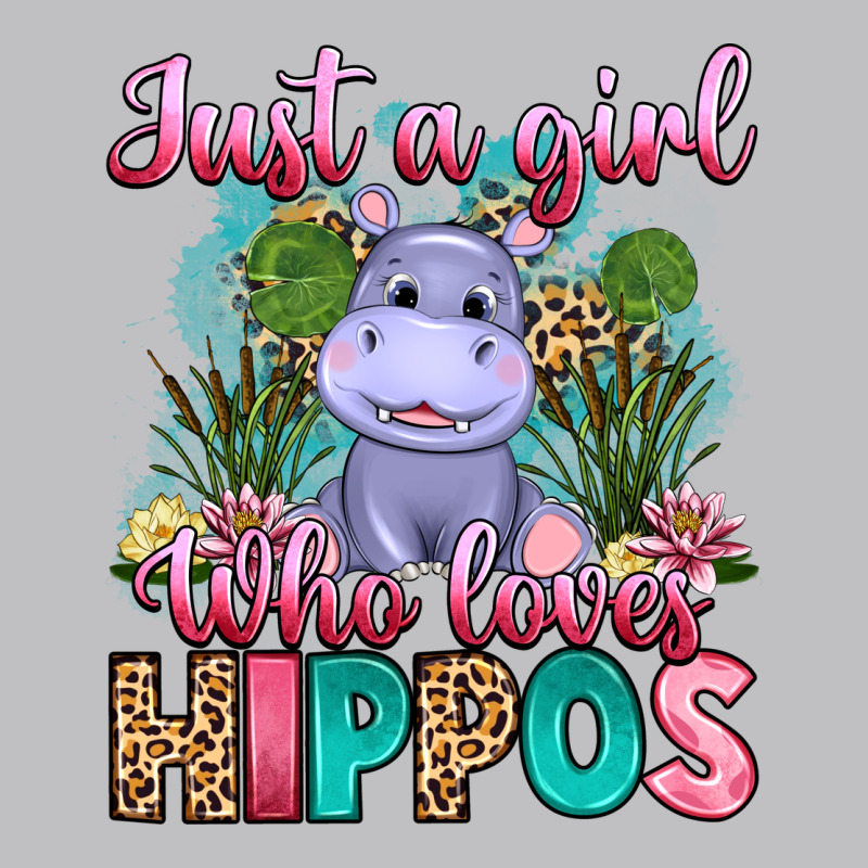 Just A Girl Who Loves Hippos Long Sleeve Tee by Artiststas | Teevron