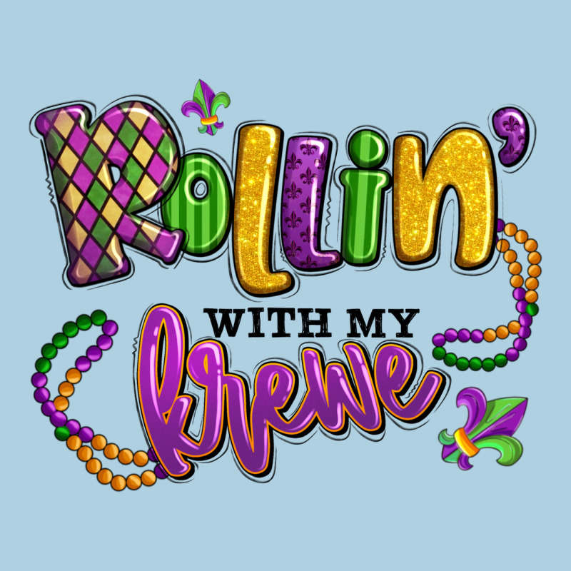 Rollin' With My Krewe Mardi Gras Premium Hoodie by LillyAllenDesigns | Teevron
