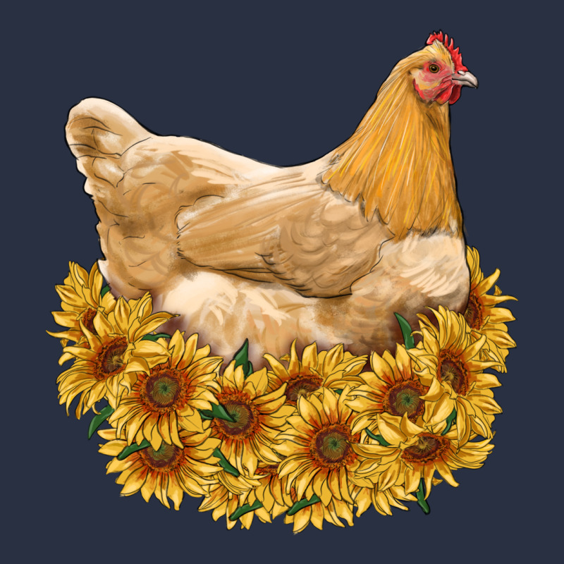 Chicken With Sunflowers Heavyweight Sweatshirt by RanaPortraitStore | Teevron